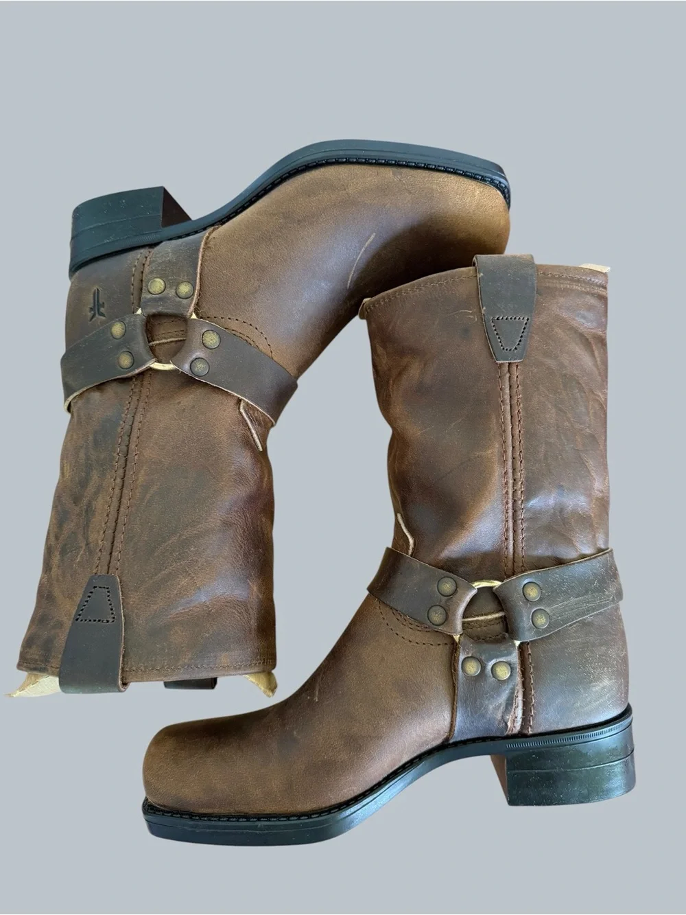 Frye NEW Youth Vintage Small Frye Pull On Harness Boots Size 1 #267071